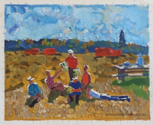 Матушевский Юрий Владимирович (1930 – 1999) - картины художника. В поле.