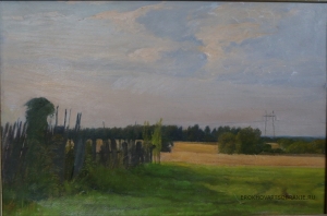 Соломин Николай Константинович (1916–1999)  - картины художника. На краю деревни.