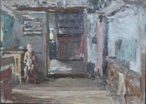 Алексеев Адольф Евгеньевич (1934 – 2000) - картины художника. Деревенский интерьер.