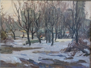 Суздальцев Михаил Аркадьевич (1917-1998) - картины художника. В парке.