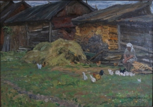 Дмитриевский Виктор Константинович (1923 – 2006) - картины художника. На задворках.