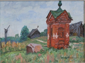 Кувин Анатолий Иванович (1931) - картины художника. Покинутая деревня.
