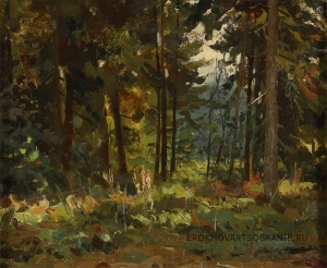 Судаков Павел Фёдорович (1914 – 2010) - картины художника. Опушка.