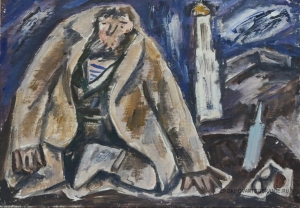 Никонов Михаил Федорович  (1928-2010)  - картины художника. Эскиз к Вариации на русскую тему.