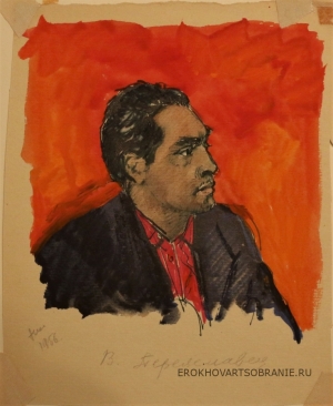 Жуков Николай Николаевич (1908 – 1973) - картины художника. Портрет В.Переяславца.