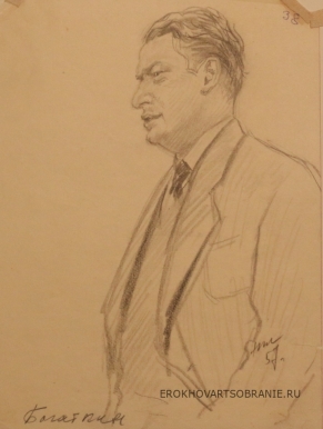 Жуков Николай Николаевич (1908 – 1973) - картины художника. Портрет В.Богаткина.