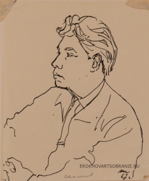 Жуков Николай Николаевич (1908 – 1973) - картины художника. Портрет М.Самсонова.