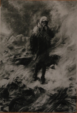 Жуков Николай Николаевич (1908 – 1973) - картины художника. После ухода немцев. У родного очага.
