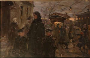 Алексеев Адольф Евгеньевич (1934 – 2000) - картины художника. Московская улица.