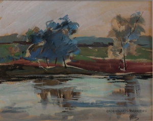 Митцев Николай Леонидович (1934 – 2008) - картины художника. У реки.