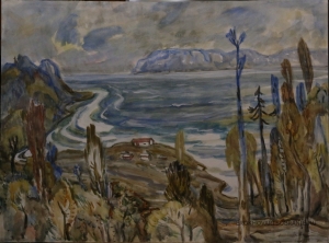 Месропян Багдасар Аветисович (1913-2002).  - картины художника. Аул в горах.