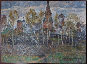 Папикян Альберт Степанович  (1926 – 1997) - картины художника. Поздняя осень в Коломенском.