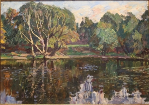 Никонов Михаил Федорович  (1928-2010)  - картины художника. Старый пруд.