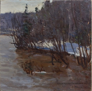 Почиталов Василий Васильевич (1902 – 1973)  - картины художника. Ранняя весна.