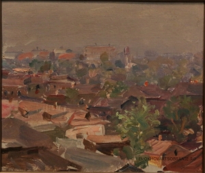 Гершаник Роман Васильевич (1898 – 1983?) - картины художника. Московские крыши.