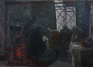 Алексеев Адольф Евгеньевич (1934 – 2000) - картины художника. Тревожные вести (Тревожные ночи).