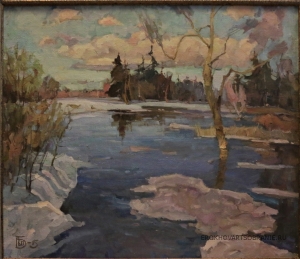 Баев Борис Петрович (1939 – 2021) - картины художника. Оттепель.