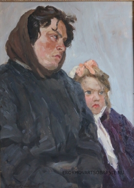 Дмитриевский Виктор Константинович (1923 – 2006) - картины художника. Из серии Женщины и дети (Эхо войны!).