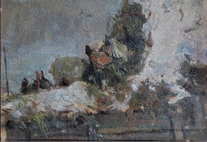 Ницберг Абрам (Авраам) Вениаминович (1923 - 1984) - картины художника. В селе Воскресенское .