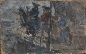 Гущин Александр Павлович (1923 – 1978) - картины художника. Пётр Первый.