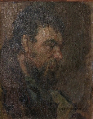 Уразаев Асгат Нурлгаянович (1923 - 194?) - картины художника. Голова старика.