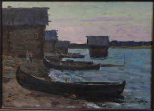 Судаков Павел Фёдорович (1914 – 2010) - картины художника. Вечер. Карелия.