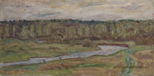 Тутунов Андрей Андреевич (1928 - 2022)  - картины художника. Речка весной.