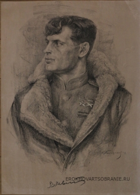 Пильщиков Николай Иванович (1914 – 1983) - картины художника. Дважды герой Советского Союза В.И.Мыхлик.