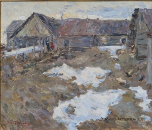Гаврилов Владимир Николаевич (1923-1970) - картины художника. «Ранняя весна».