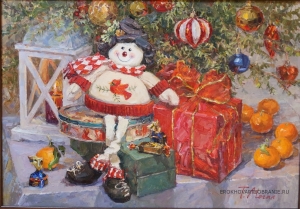 Мегал Татьяна Павловна (1961) - картины художника. Хозяин подарков.