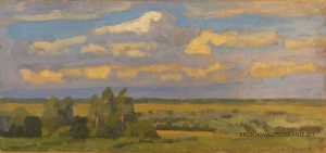 Иванов Виктор Иванович (1924) - картины художника. Пейзажный этюд.