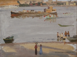 Пурыгин Валентин Захарович (1926 - 2002 года) - картины художника. Пляж.