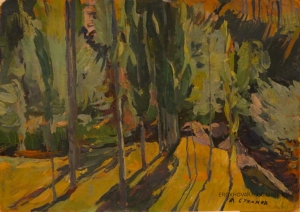 Суханов Александр Фирсович (1924 - 1995) - картины художника. Пейзаж (без названия).